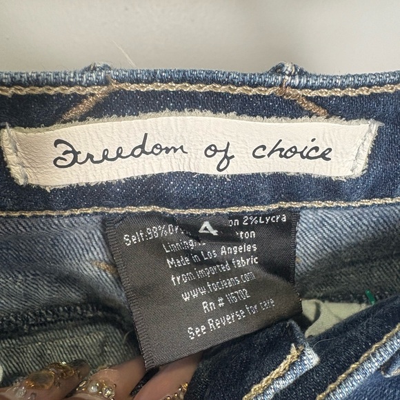 Freedom of Choice Dark Blue Skinny Jeans - Picture 6 of 6